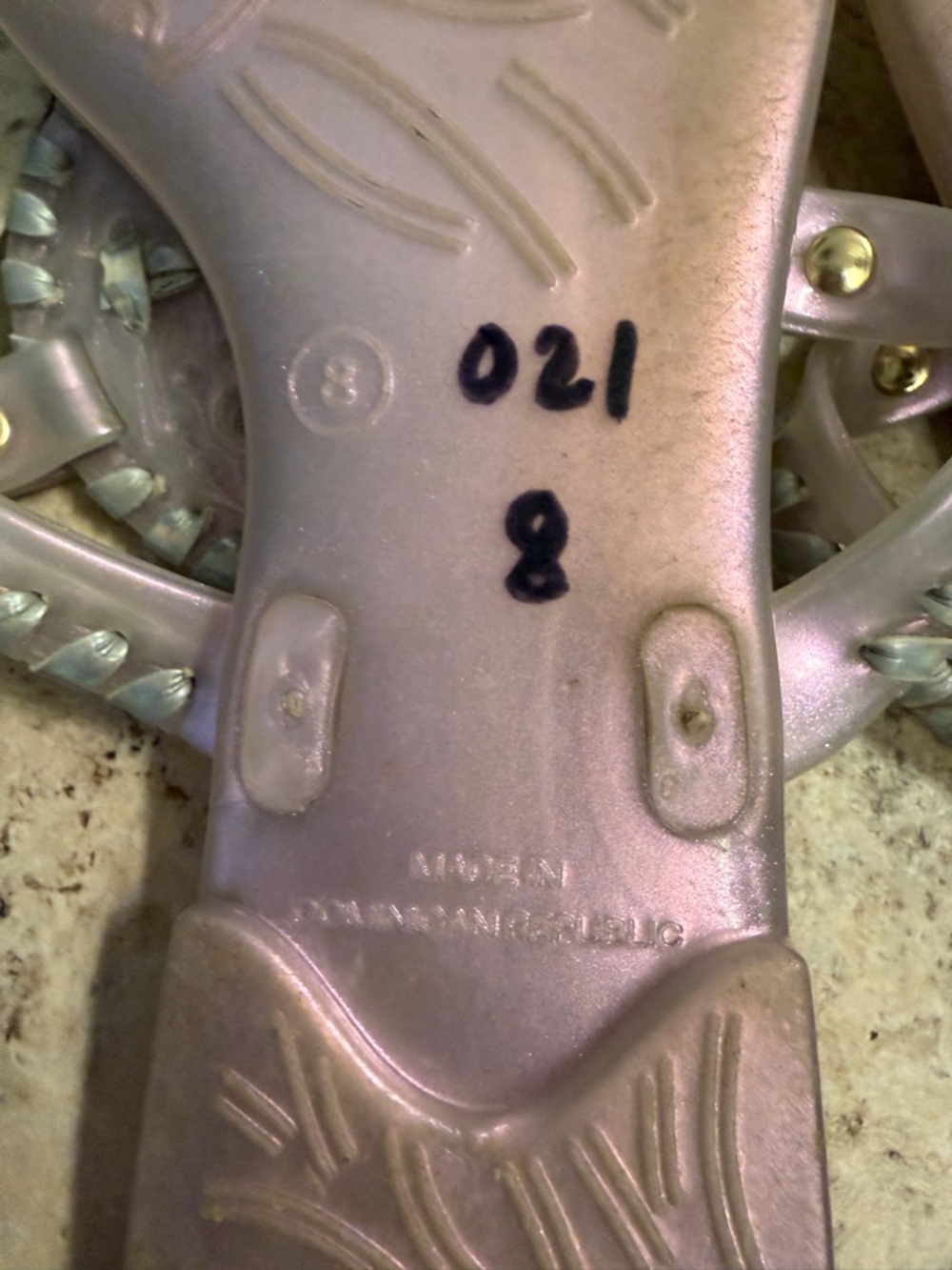 Iridescent Jack Rogers Lavender Jelly Sandals - Picture 3 of 3